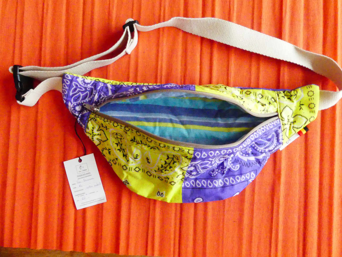 Sac banane enduit UpCyclé / Enfant - Homme - Femme