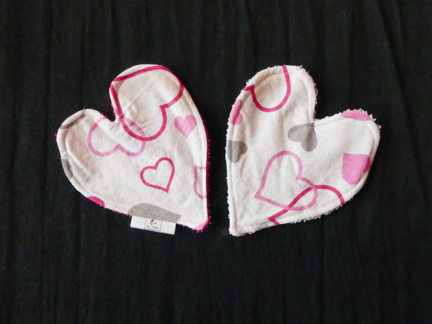 Lingettes formes "coeurs"