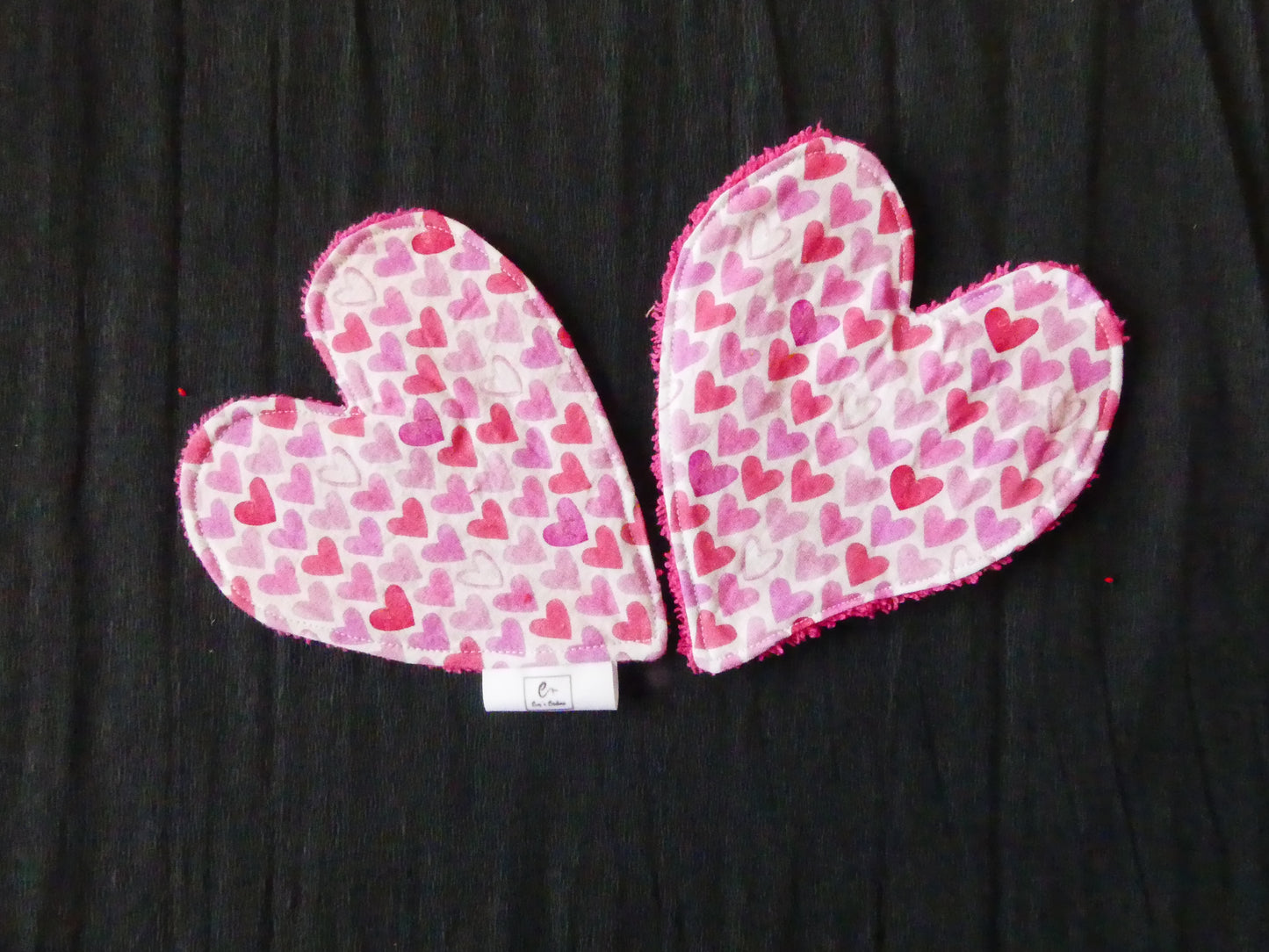 Lingettes formes "coeurs"