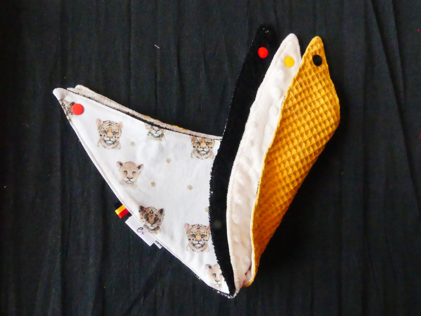 lot de 3 Bavoirs Bandana