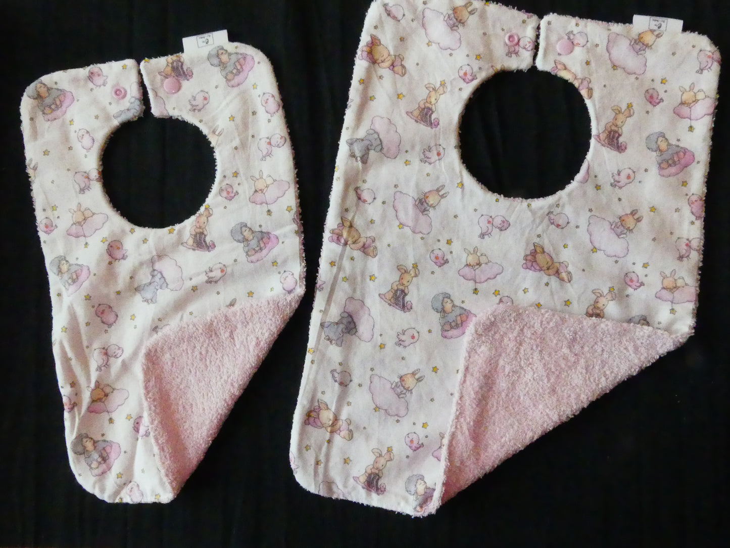 Lot de 2 Bavoirs - taille XS et S