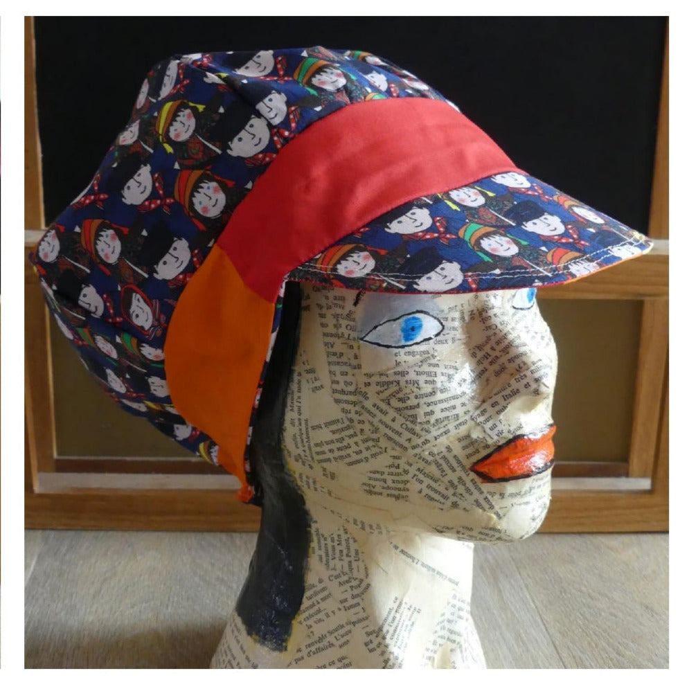 casquette gavroche réversible - modèle Iris - taille ado/adulte