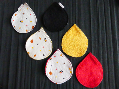 PROMO ! 1 lot de 3 lingettes lavable "goutte" + 1 Gratuit
