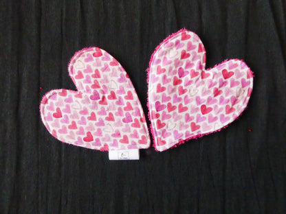 Lingettes formes "coeurs"