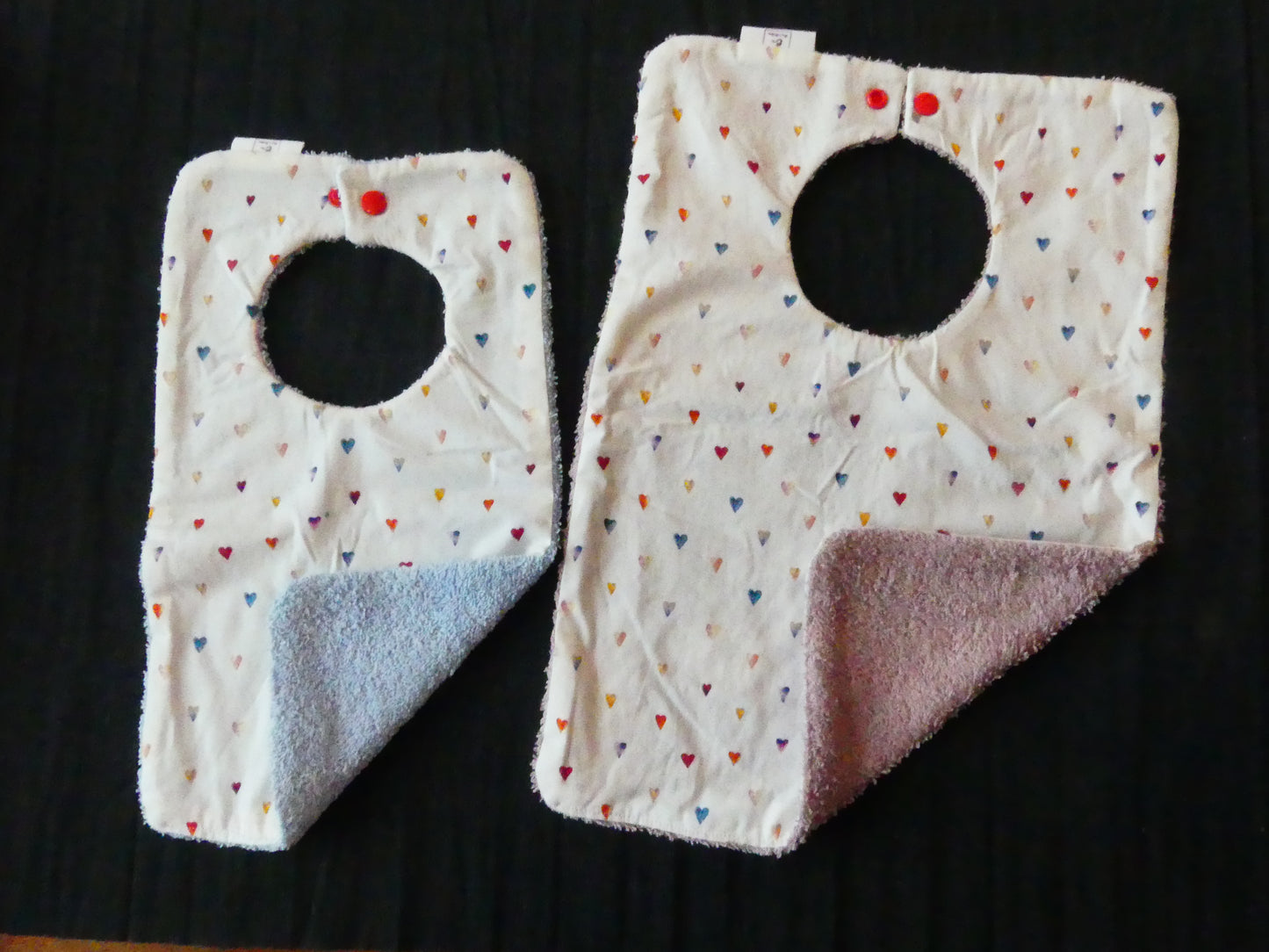 Lot de 2 Bavoirs - taille XS  et S