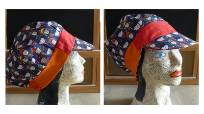 casquette gavroche réversible - modèle Iris - taille ado/adulte